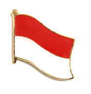 Indonesia Flag Lapel Pin - Single