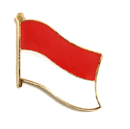Indonesia Flag Lapel Pin - Single