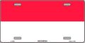 Indonesia Flag License Plate