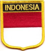 Indonesia Flag Shield Patch