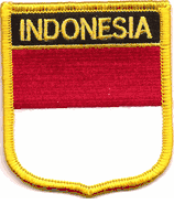 Indonesia Flag Shield Patch