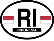 Indonesia Flag It Oval Decal