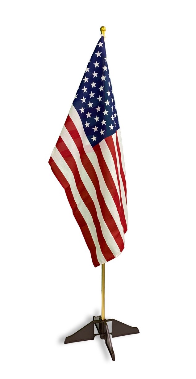 Indoor Flag Display Sets Economy 8' Indoor Flag Sets