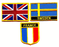 International Flag Patches