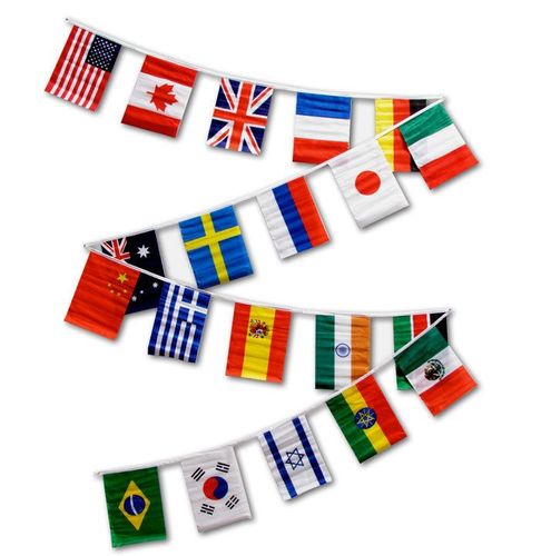 International Flag Streamers - 30 String