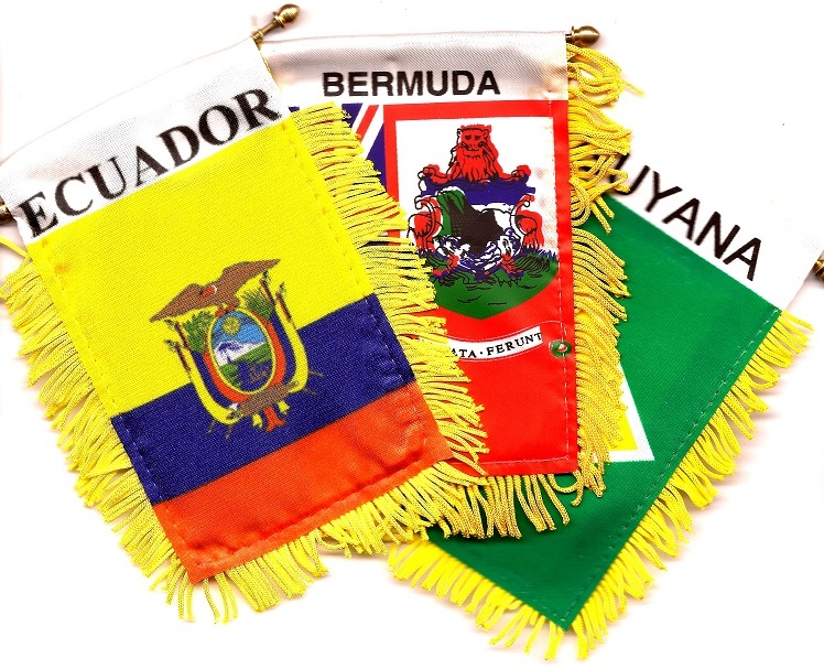 thumbnail interactive-video image 1 of Kenya Mini Banner Flag – Polyester – Perfect For Car Window Or Home Hanging 1 of 2