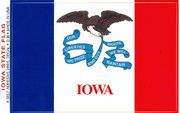Iowa Flag Decal Stickers
