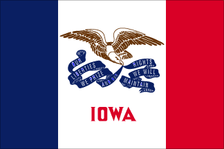 Iowa State Cyclones Flag Sticker – 1.9" X 1.1" – Bike Helmet / License Tag Decal