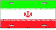Iran Flag License Plate