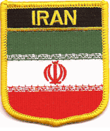 Iran Flag Shield Patch