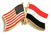 Iraq Flag Lapel Pin - Double