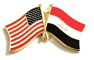 Iraq Flag Lapel Pin - Double