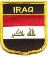 Iraq Flag Shield Patch
