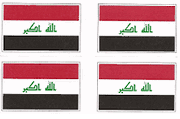 Iraq Flag Stickers - Sheet of 50