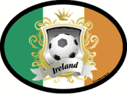 Ireland Soccer Flag It Oval Decal