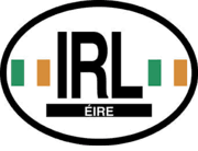 Ireland Flag Flag It Oval Decal