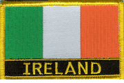 Ireland Flag Patch with Name