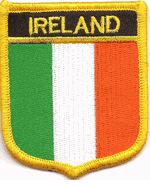 Ireland Flag Shield Patches