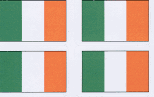 Ireland Flag Stickers - 50 per sheet