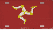 Isle of Man Flag LIcense Plate