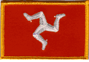 Isle of Man Flag Patch - Rectangle