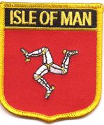 Isle of Man Flag Shield Patch