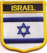 Israel Flag Shield Patch
