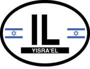 Israel Flag It Oval Decal