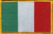 Italy Flag Patch - Rectangle