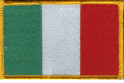 Italy Flag Patch - Rectangle