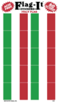 Italy Flag Stickers - Italian Flag Stickers - 50 per package