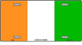Ivory Coast (Cote d'Ivoire) Flag License Plate