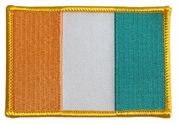 Ivory Coast (Cote d'Ivoire) Flag Patch - Rectangle