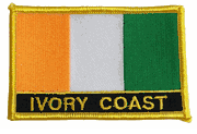 Ivory Coast (Cote d'Ivoire) Flag Patch with Name