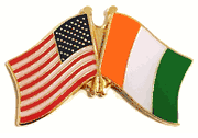 Ivory Coast (Cote d'Ivoire) Lapel Pin - Double