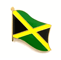 Jamaica Flag Lapel Pin - Single