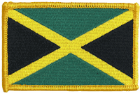 Jamaica Flag Patch - Rectangle