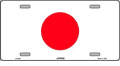 Japan Flag License Plate