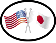 Japan Friendship Flag-It Oval Decal