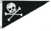 Jolly Roger Bow Pennant Flag