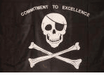 Jolly Roger Commitment to Excellence Flag