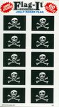 Jolly Roger Pirate Flag Decal Stickers-50 per pkg.