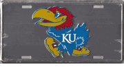 Kansas Jayhawks - Chrome License Plate