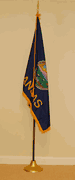 Kansas State Indoor Flag Set