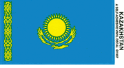 Kazakhstan Flag Decal Sticker