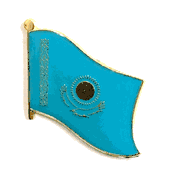 Kazakhstan Flag Lapel Pin - Single