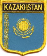 Kazakhstan Flag Shield Patch