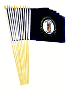 Kentucky 12" x 18" Miniature Stick Flags