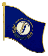 Kentucky Flag Lapel Pin - Single