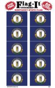 Kentucky Flag Stickers 50 Stickers per package